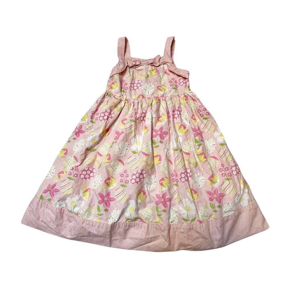 Gymboree Garden Party Easter Bow Dress Size 7